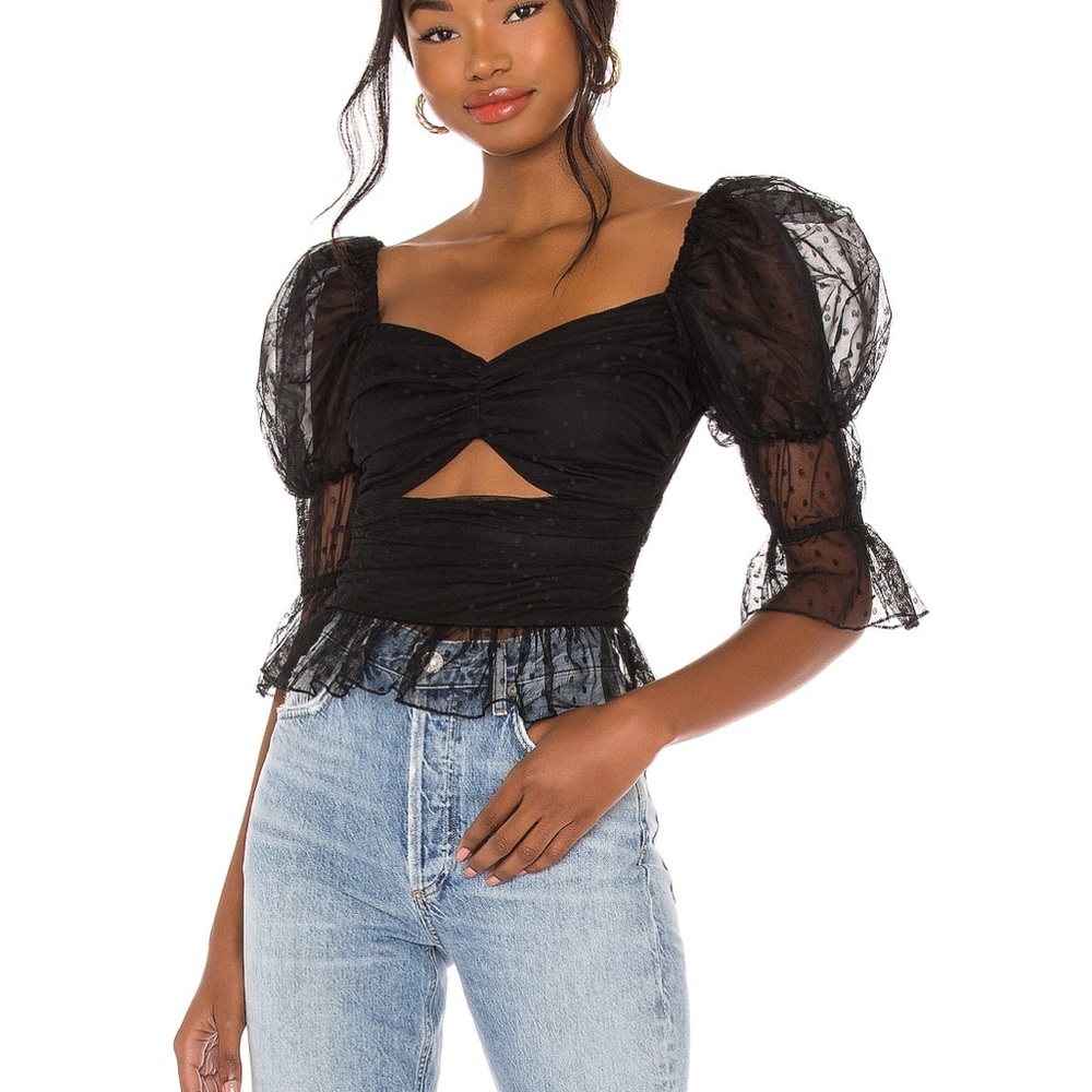 Sexy black top from revolve